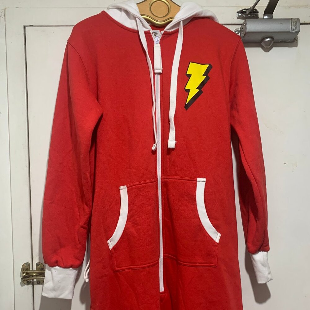 VINTAGE BIG FEET THICK COTTON BLEND HOODED PAJAMAS SIZE M